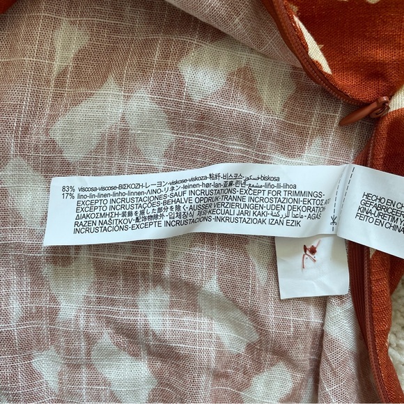 Zara Linen Blend Beaded Cuffed Sleeves Open Front Collared Women's Top Sz S NWT - Picture 9 of 10